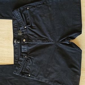 H&M Mens Slim Fit Black Size 36/30 Jean  long pants